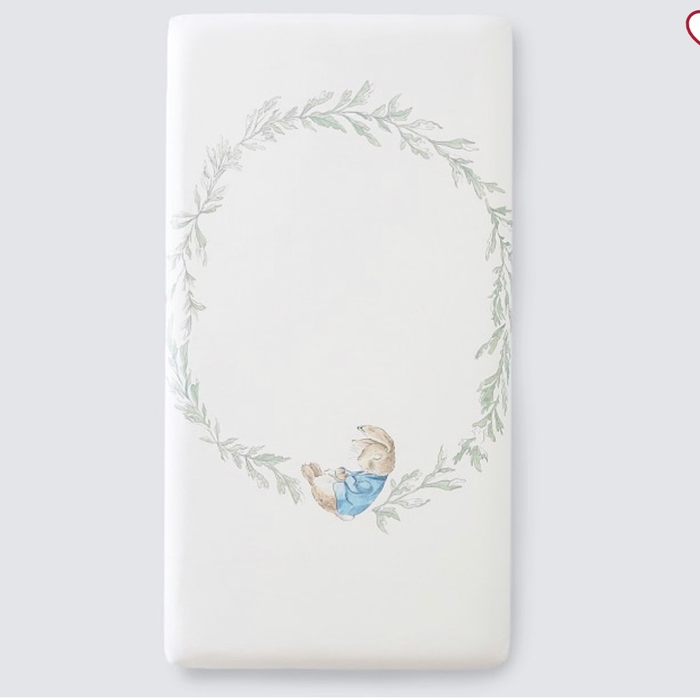 Peter Rabbit Picture Perfect Organic Crib Fitted Sheet Pottery Barn Kids